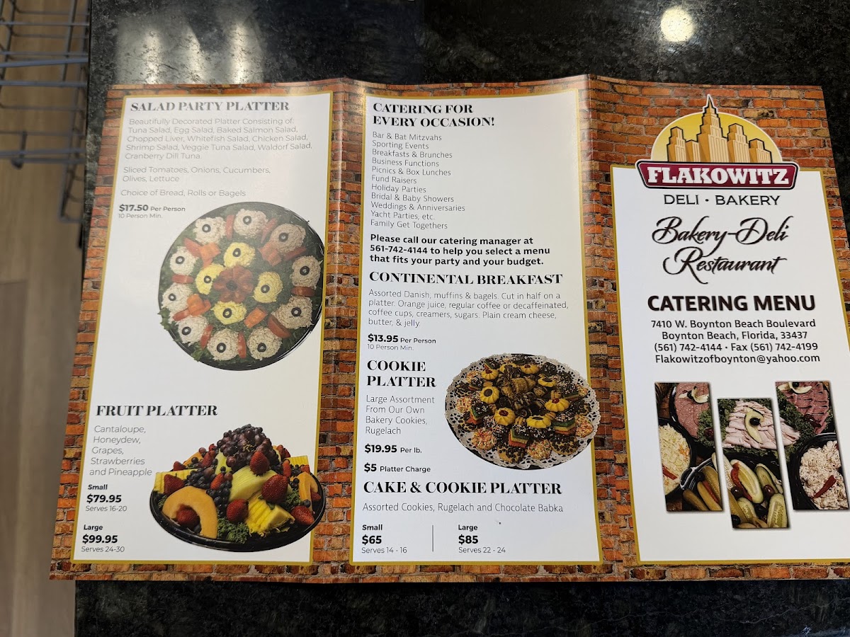 Flakowitz of Boynton Menu - Image 3